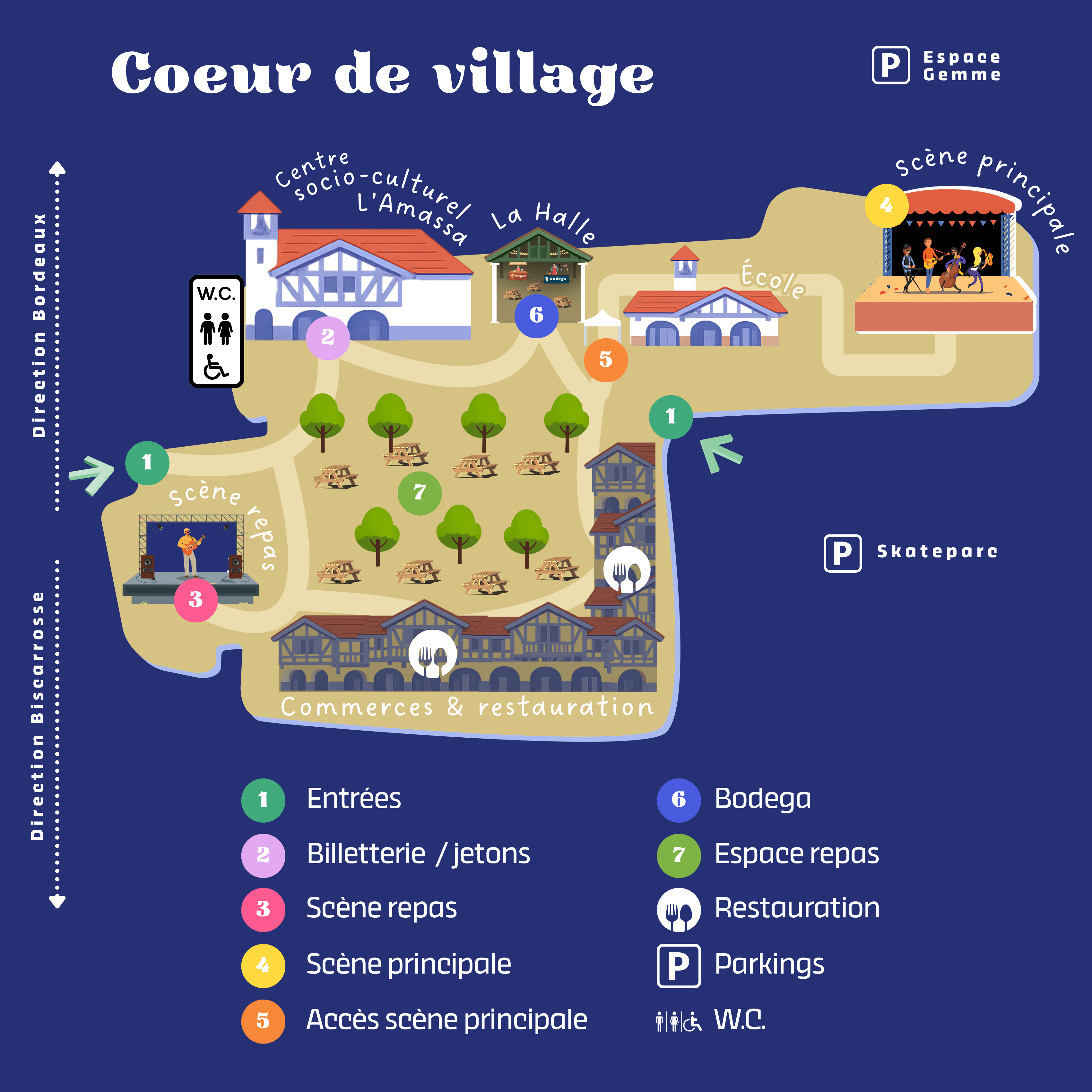 Plan du Festival Jazz in Sanguinet 2026