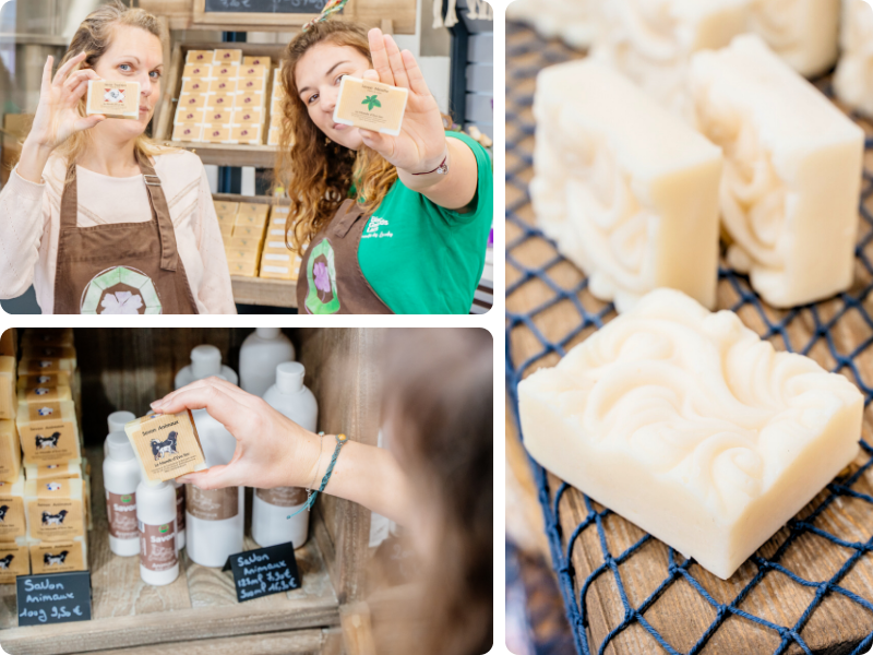 Un savon fait-maison à ramener comme souvenir de Biscarrosse