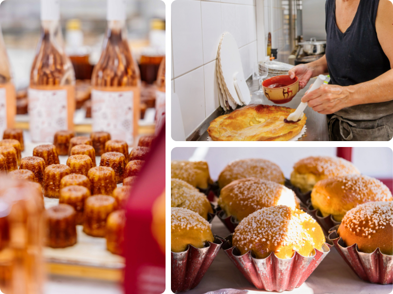 Spécialités sucrées dans les boulangeries landaises