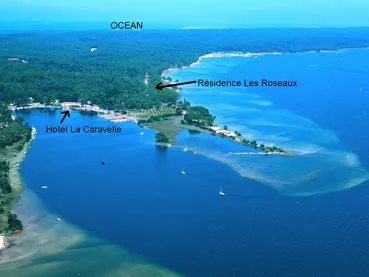 vue aérienne bisca lac