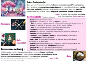 Flyer SONO - Flyer SONOTHERAPIE. Verso