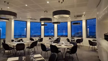 Resto de la plage photo restau de nuit